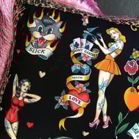 Image 4 of Leopard Pinup Girl Cushion Cover