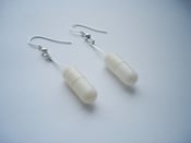 Image of MagicPill Earrings White/White