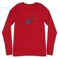 Image 11 of Long Sleeve Tee (Adult M/F) - Spider Rainbow Glow