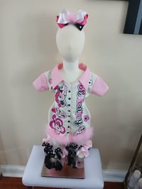 Image 1 of MINNIE CUSTOM 3 PIECE DRESS SET 