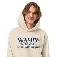 Image 2 of WASBY® Faith & Purpose Christian Heavyweight Hoodie –  Streetwear | Walk In Faith