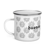 Image 1 of Enamel buenos días mug 