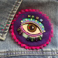 Image 1 of Pride Collection - Mystic Eye Brooch - Love is Love