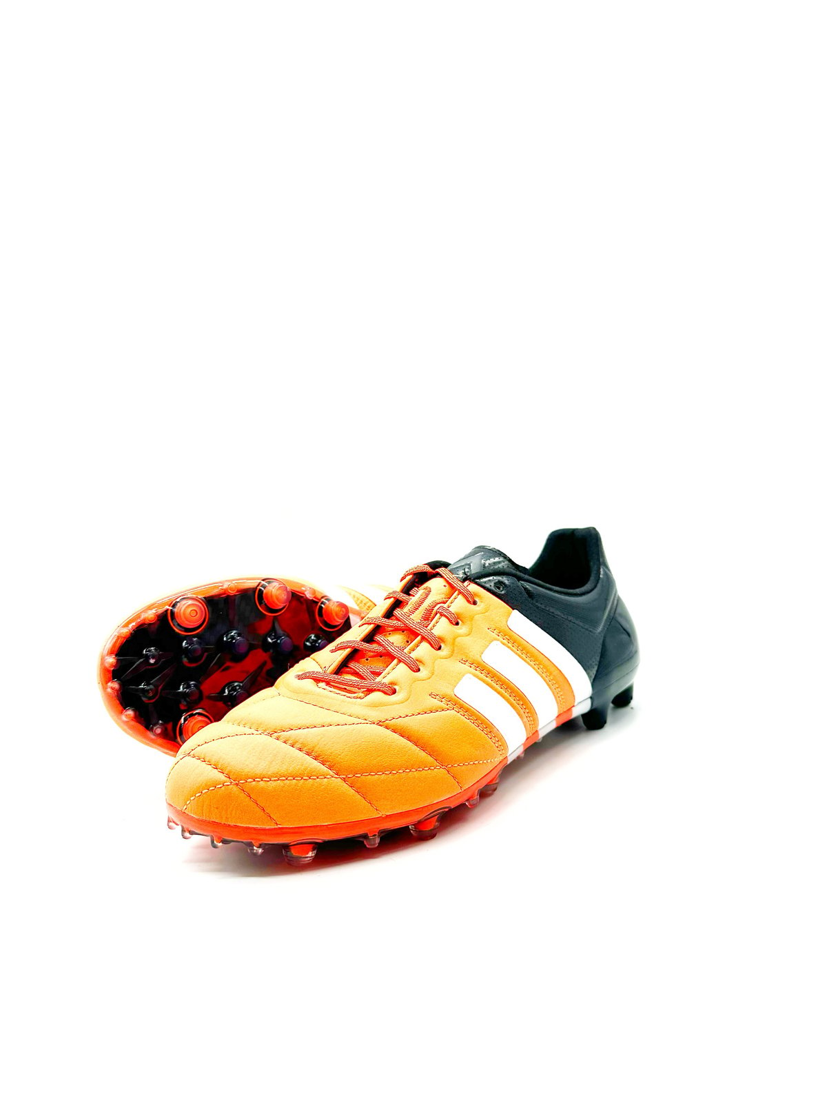 Tbtclassicfootballboots Adidas ACE 15.1 FG ORANGE LEATHER