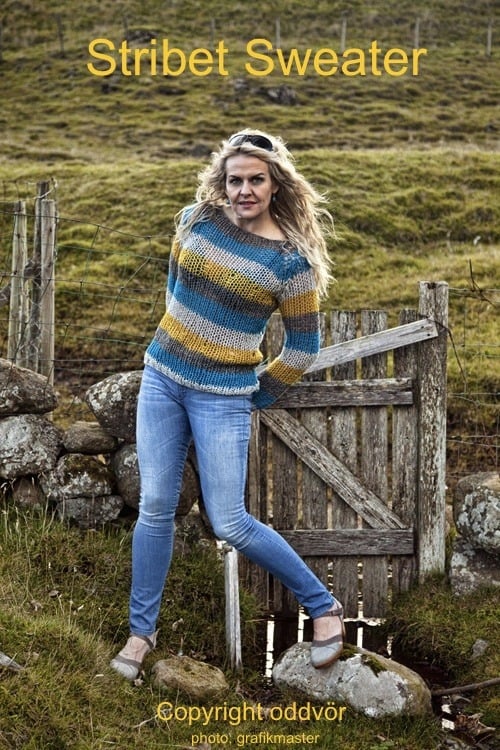 Image of Opskrift - Stribet Sweater
