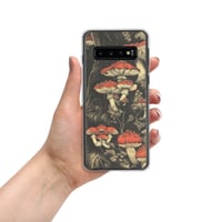 Image 4 of Dark Cottagecore Goth Inspired Vibrant Mushroom Clear Case for Samsung®