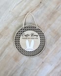 Rattan Easter Bunny Door Hanger