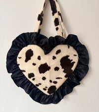 Image 2 of 🖤🤍 Midnight Rodeo Heart Bag 🤍🖤
