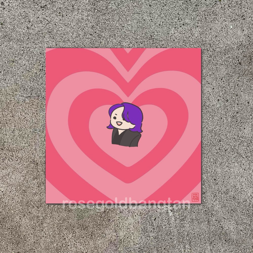Image of butter jungkook art print + sticker