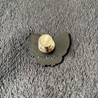 Image 2 of Gray Tabby Cat Head Small Enamel Pin
