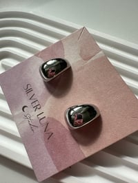 Image 7 of Arc earrings 圆弧银色耳饰