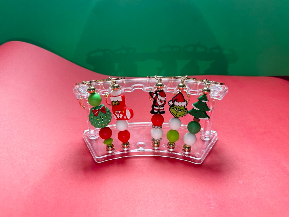 Image of Holiday Silicone Themed Keychains 