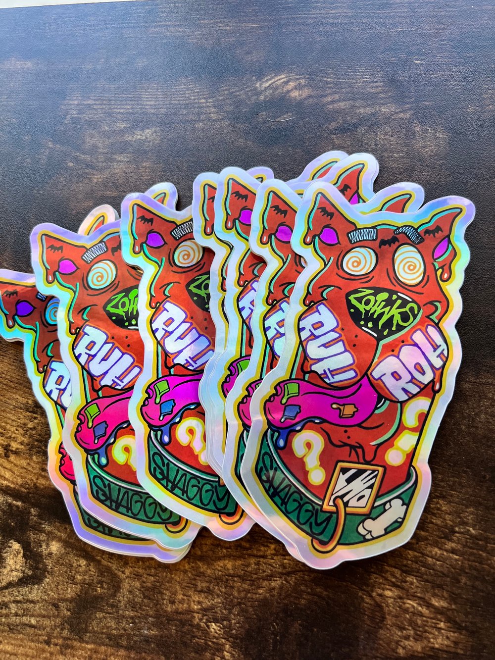 Holographic MEGA Scoob Stickers