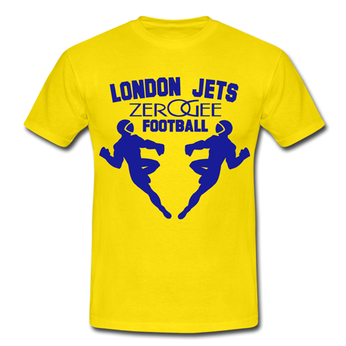 Image of Yellow London Jets Zero Gee Football [Red Dwarf T-Shirt]