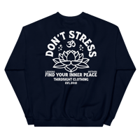 Image 4 of Don't Stress White Print Sweater 