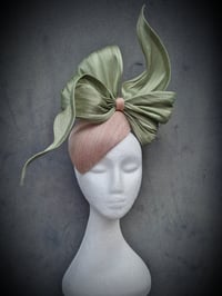 Image 2 of 'Bowie' Hugger in Apricot and Lime