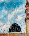 Rain in Medina original oil painting 