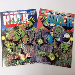 Image of THE INCREDIBLE HULK: FUTURE IMPERFECT 1 & 2 signed by Peter David, George Perez & Tom Smith