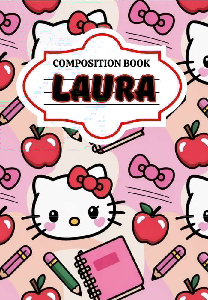 Image of Custom Back-to-School Composition Books & Binders – Premium Vinyl Finish