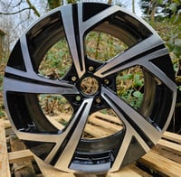 18" JEREZ STYLE ALLOY WHEELS FITS 5X112 ET45 BLACK MF