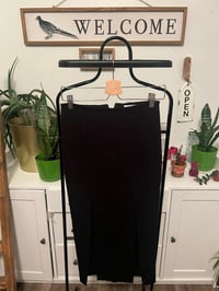 Image 1 of Black 2 slit skirt 