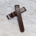 19mm Horween Shell Cordovan Strap - Armagnac
