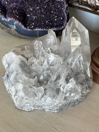 Image 24 of Clear Quartz Points Cluster Statement Piece #2446