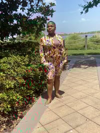 Image 1 of Multicolored Jacket & Short Set