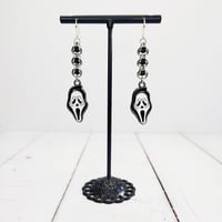 Image 2 of Captive Beaded Ghostface Earrings