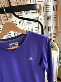 Image 2 of Adidas purple long sleeve tee