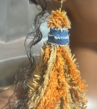 Image 2 of Fuzzy denim tassels 