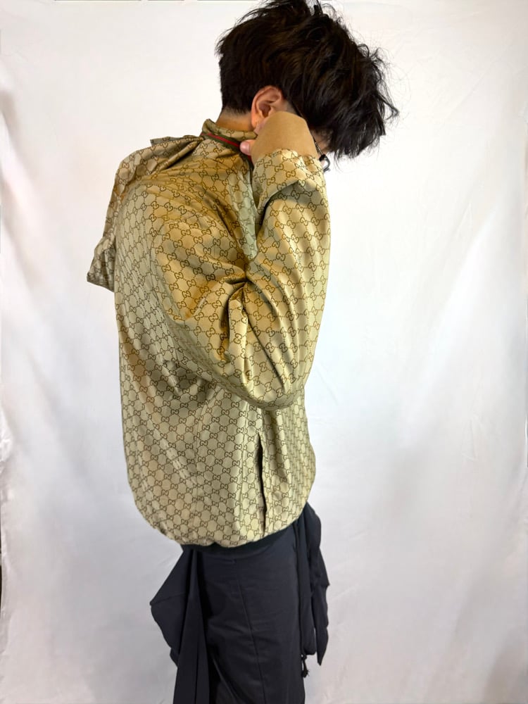 Image of Gucci 2009 Silk Monogram Jacket