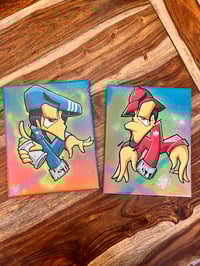 Image 1 of BBoy & Bgirl set of (2) 8x10 canvases 