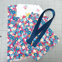 Image 2 of Ruffle-O Ready Cut Textile Kit - Pink and Blues Floral