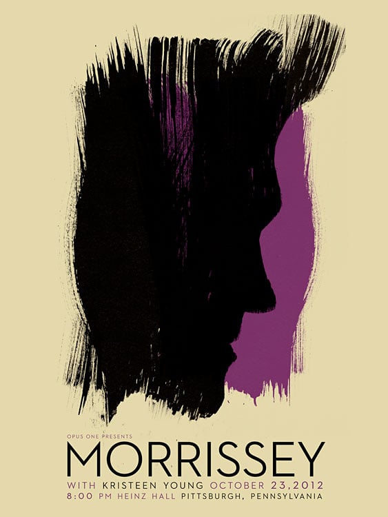 Image of Morrissey Pittsburgh Poster PETA Donation