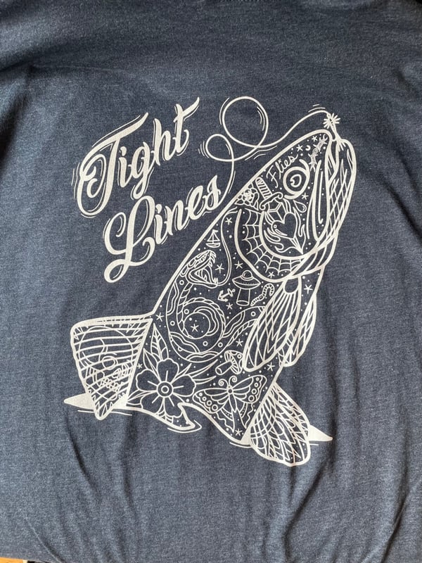 Image of Tattooed Trout- Navy Heather