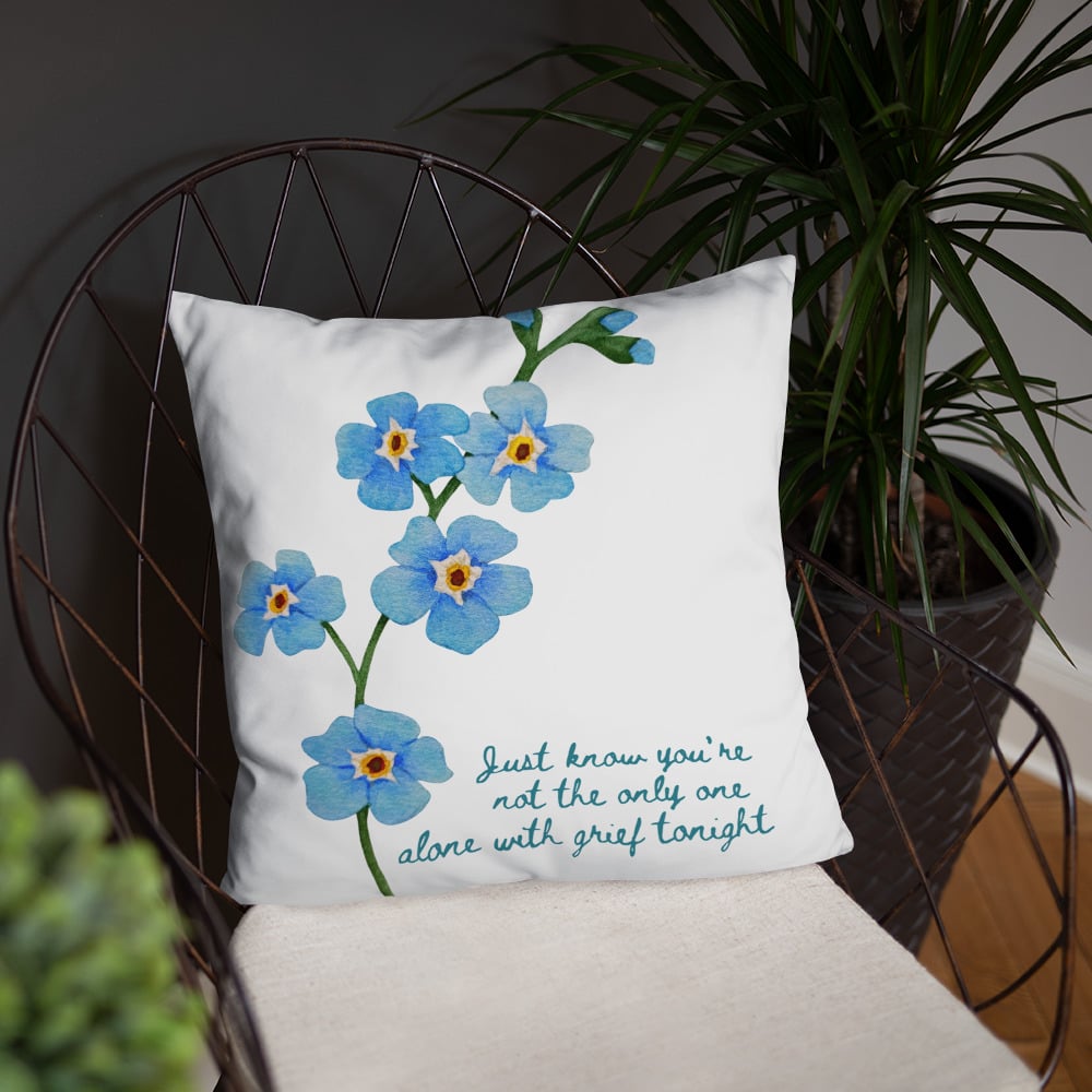 Image of Alone With Grief Pillow