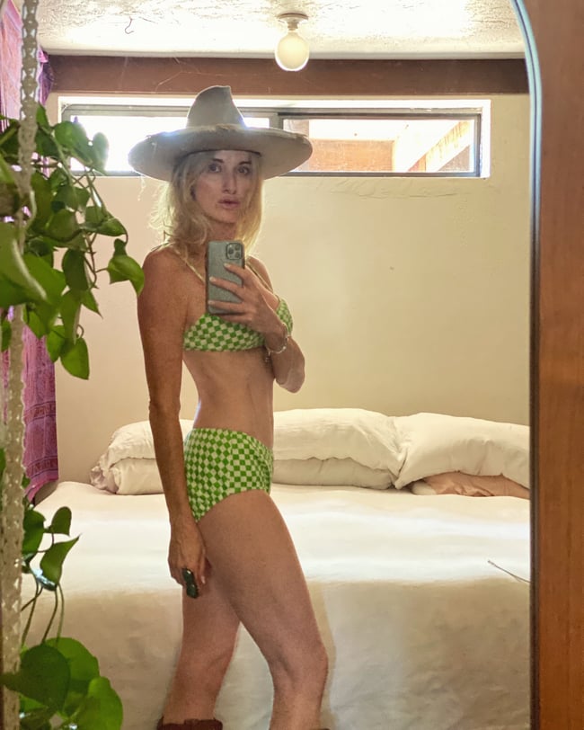 late 60s bikini and mini set