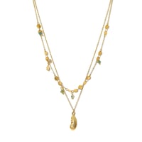 FEATHER LAYERED NECKLACE 
