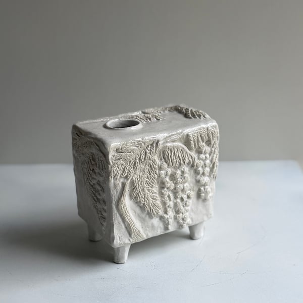 Image of  Wattle flower box vase (4236)