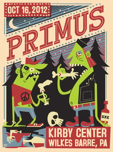 Image of Primus Wilkes Barre, PA Posters SOLD OUT