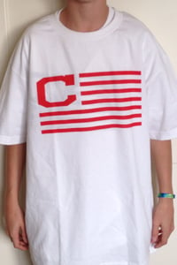 Image of Red Hip Flag Tee Shirt