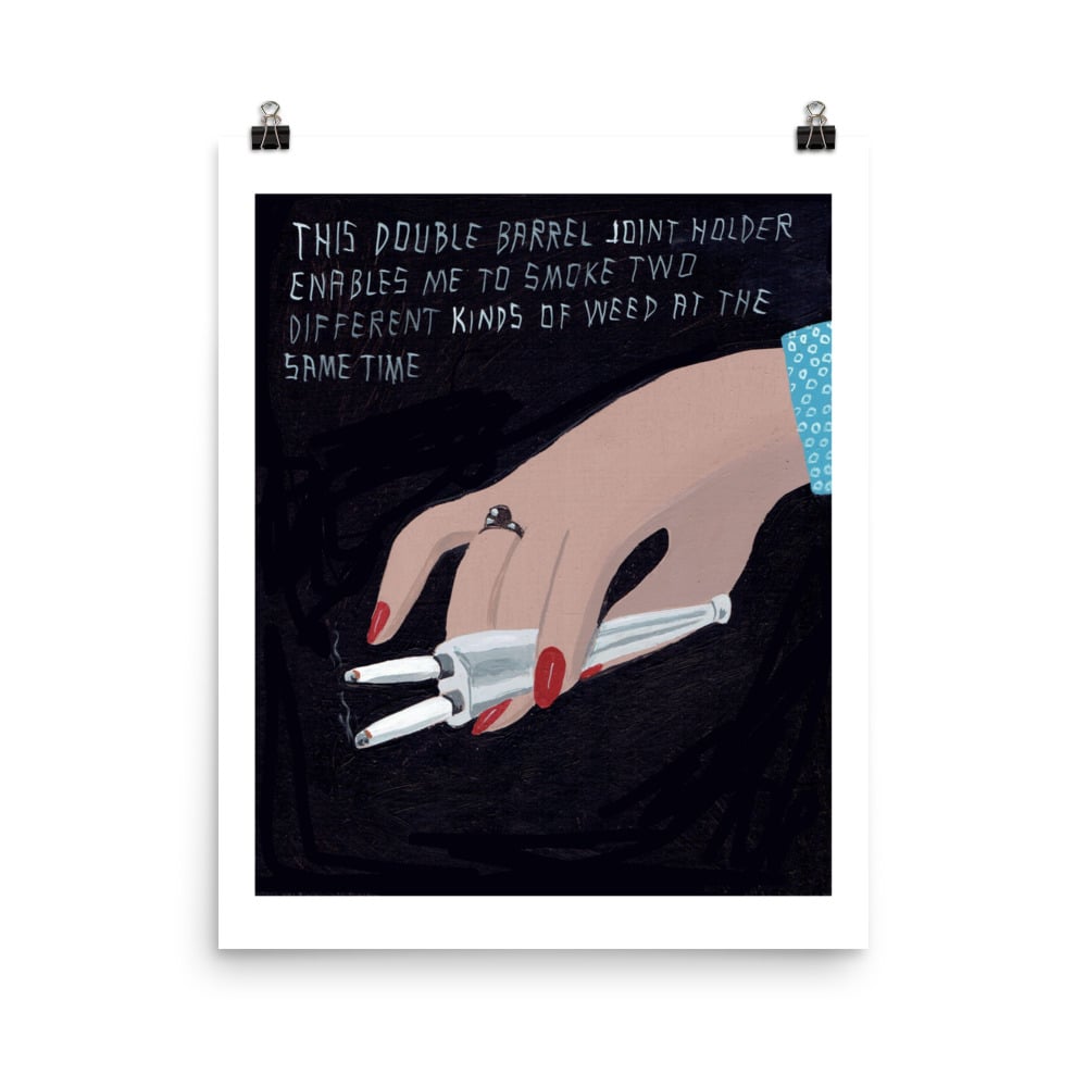 Image of DOUBLE BARREL JOINT HOLDER POSTER