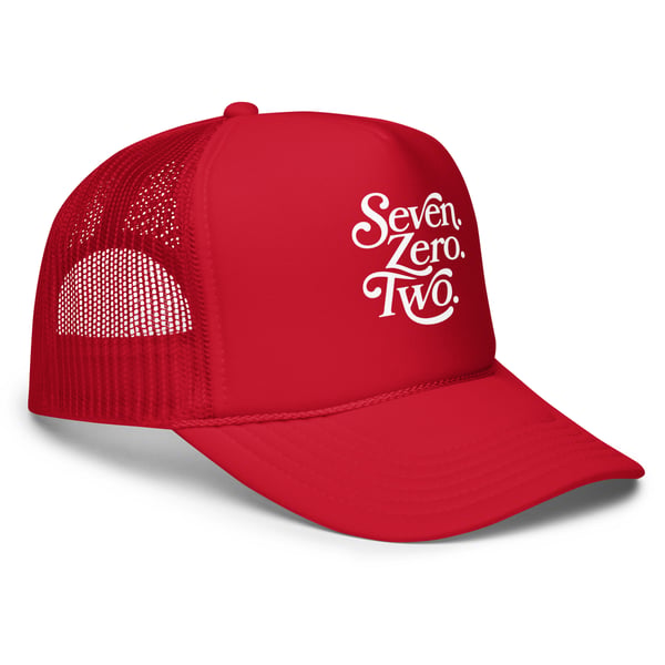Image of Seven. Zero. Two. Limited Edition Foam Trucker (702 Day "UNLV RED")