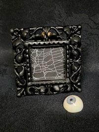 Image 1 of Ornate Square Black gothic preserved web - 3