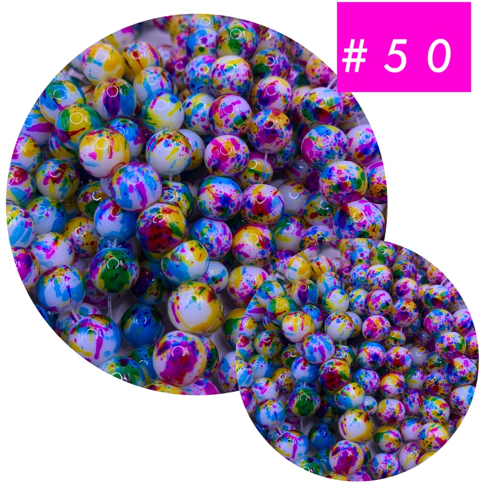 Image of Bead Paint Splatter #50 