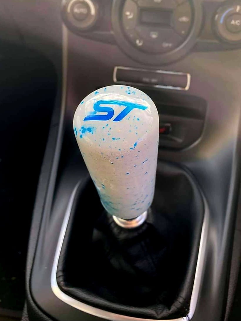 Image of White/Blue Shift Knob