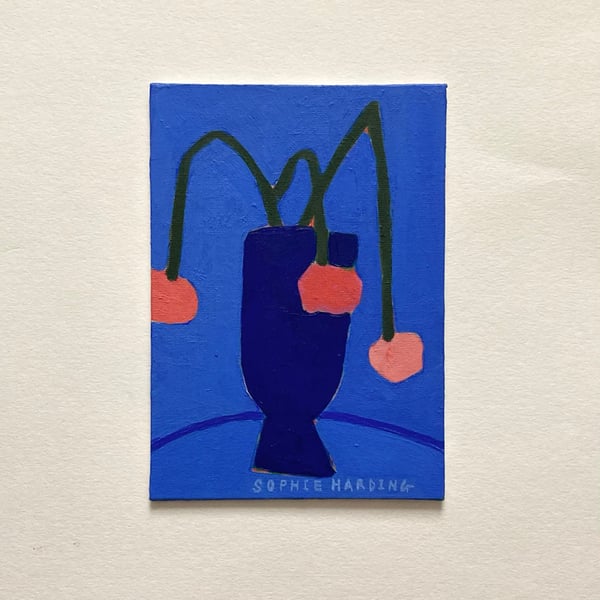 Image of Blooms on Blue