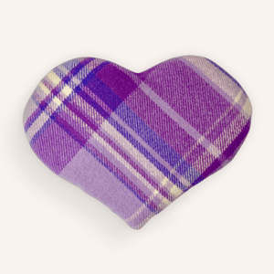 Image of Wheat Pack - Heart shaped Purple and Cream