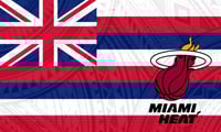 Miami Heat Hawaiian Flag